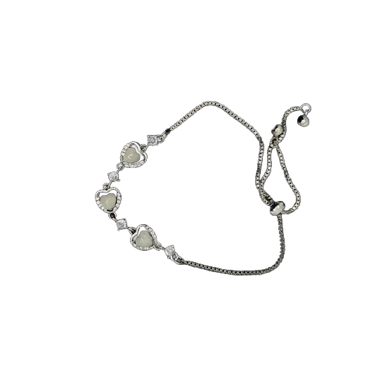 Crystal Heartline Bracelet