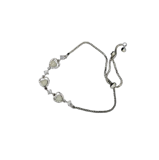Crystal Heartline Bracelet
