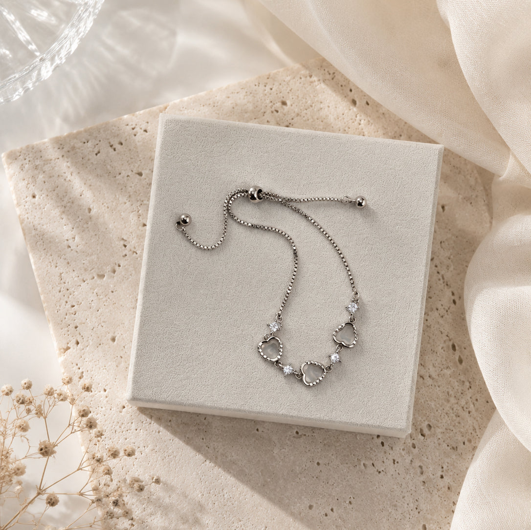 Crystal Heartline Bracelet