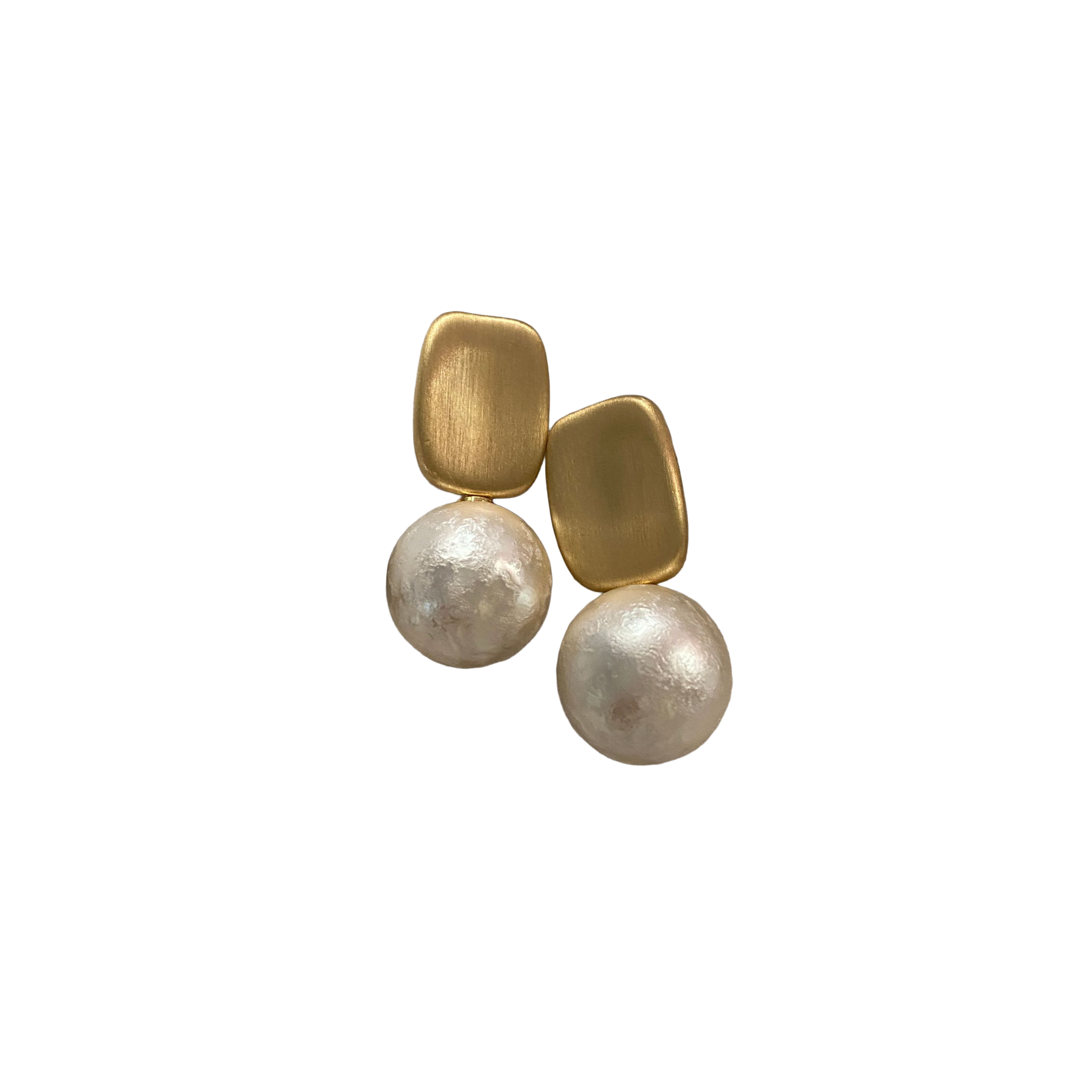 Matte Pearl Drop Earrings